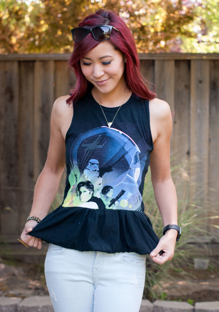 Star Wars Celebration Anaheim Shirt - DIY Peplum Top tutorial