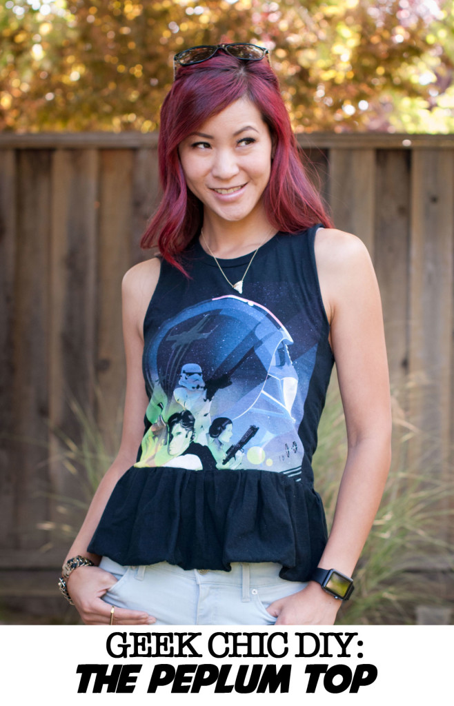 Star Wars Celebration Anaheim Shirt - DIY Peplum Top tutorial