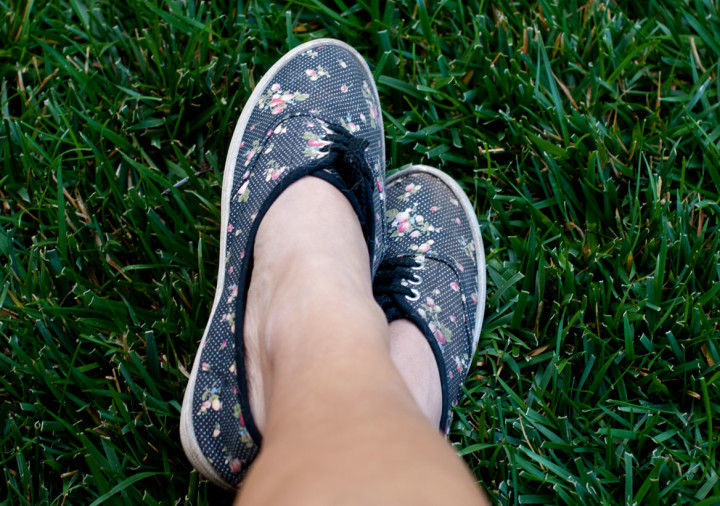 Floral sneakers