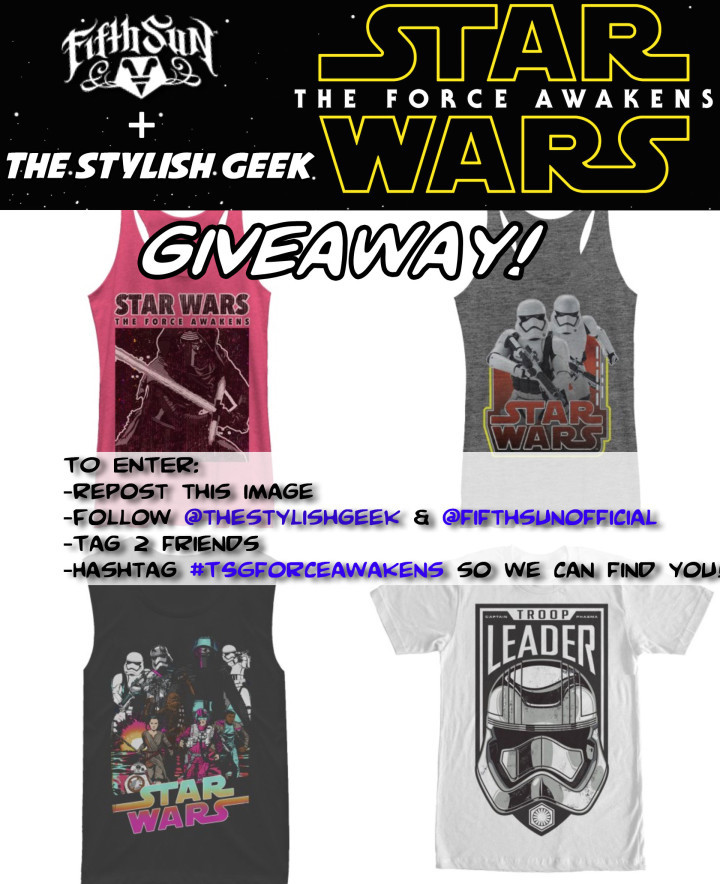 The Force Awakens - Fifth Sun The Stylish Geek giveaway