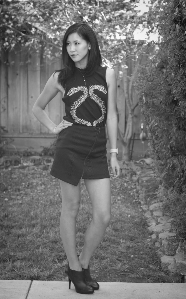 Sovrin Tank Top with Zipper Mini Skirt