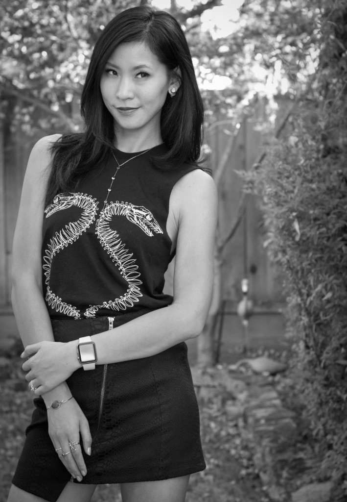 Sovrin Tank Top with Zipper Mini Skirt