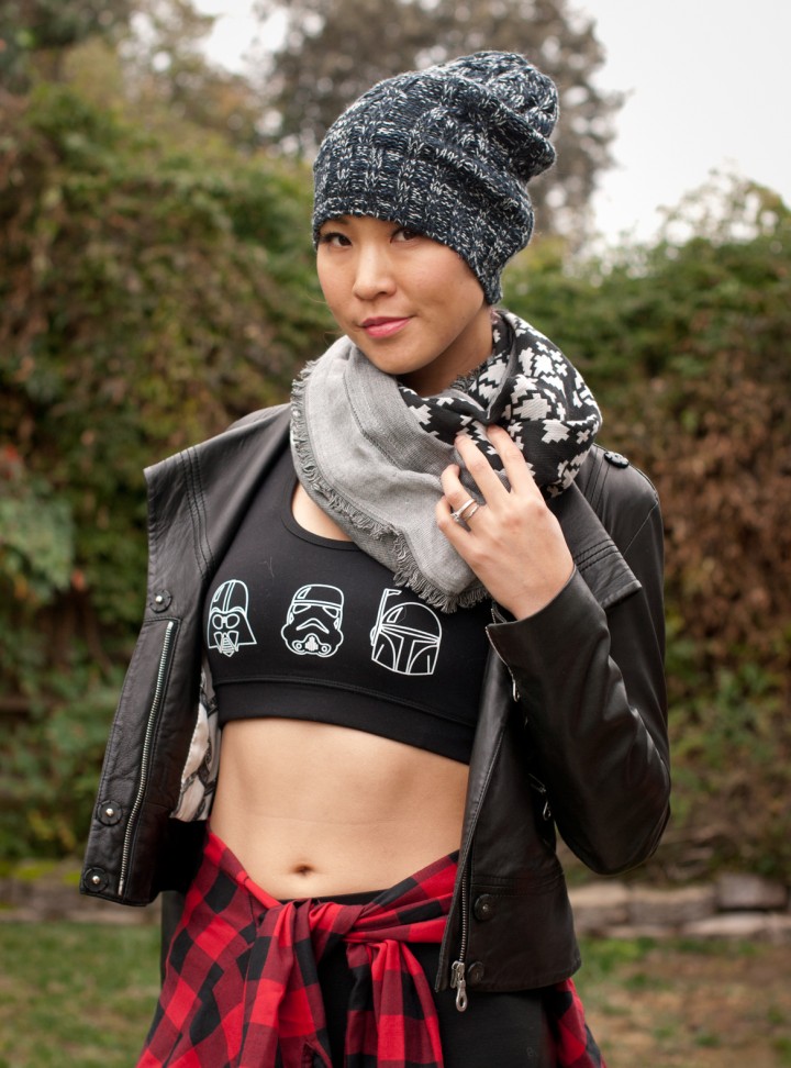 Star Wars Crop Top with Moto Jacket