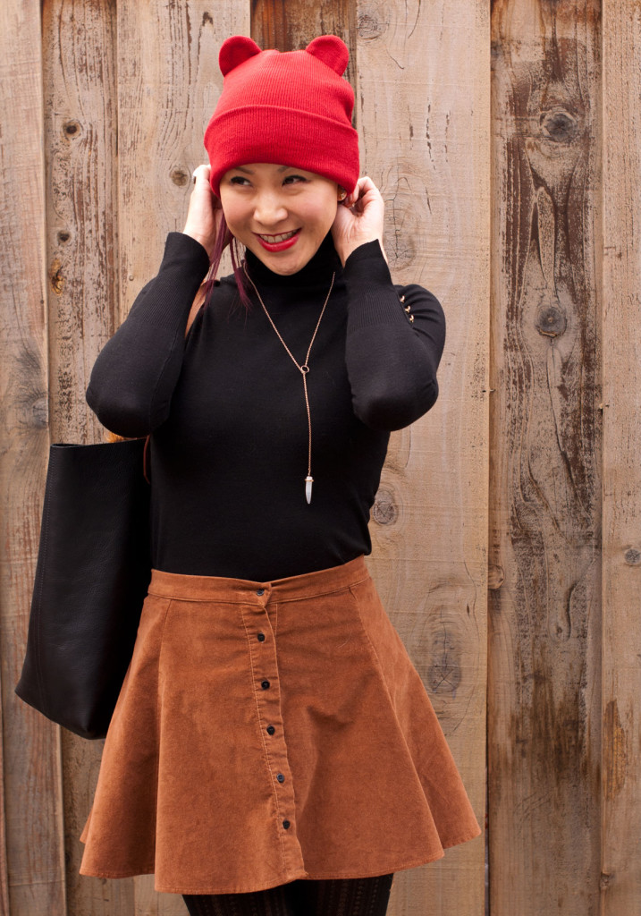 Zara Beanie with Ears Outfit