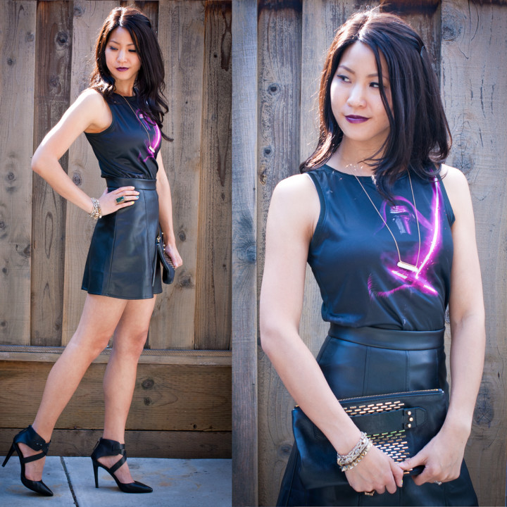 Kylo Ren Tank and Leather Skirt
