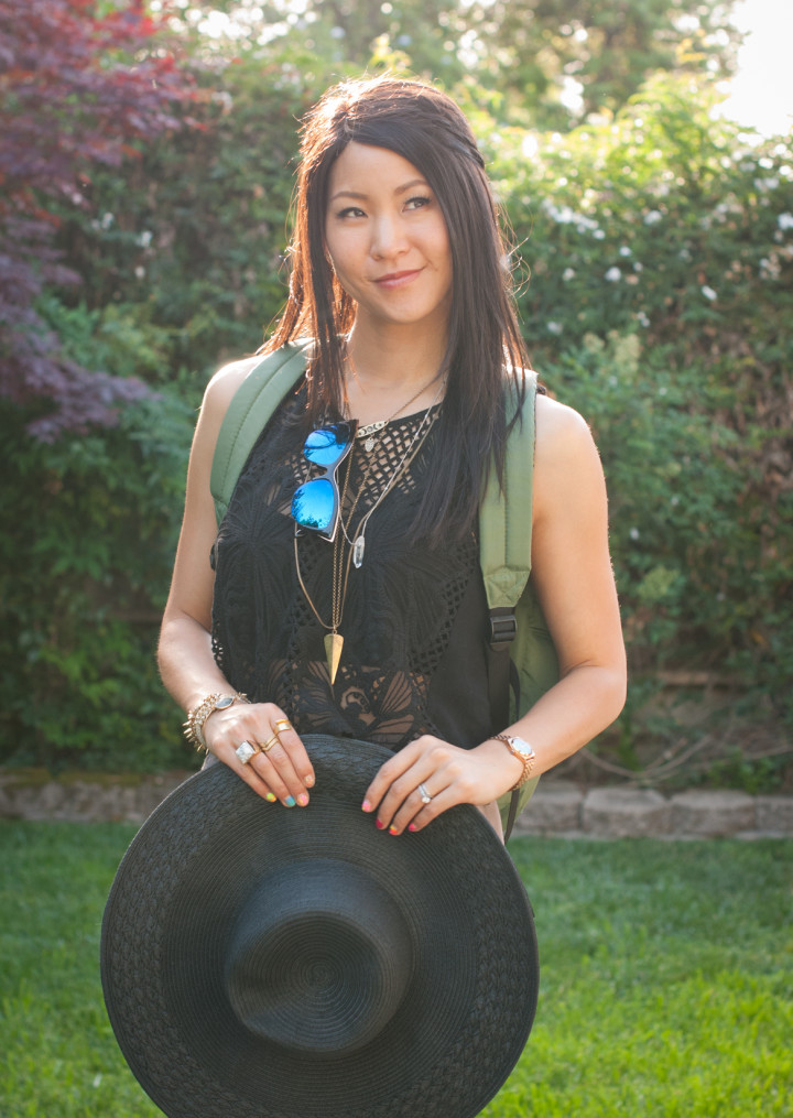 Coachella inspired outfit - Floppy Hat