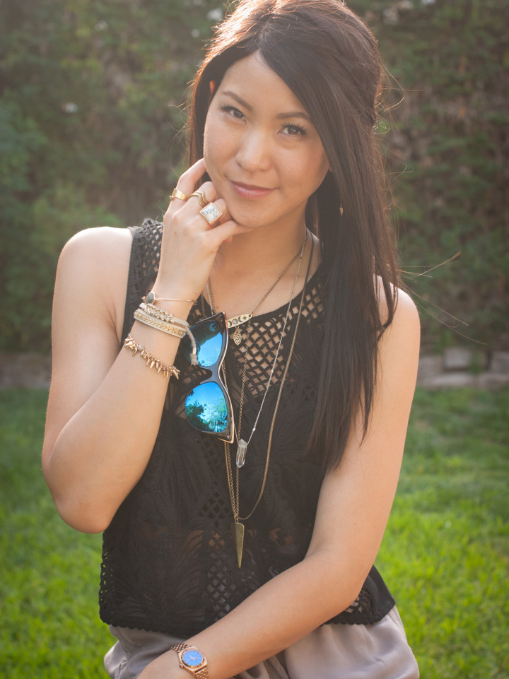 Coachella inspired outfit - Lace Crop Top