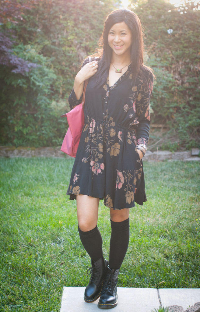 Free People Lena Dress with Boots