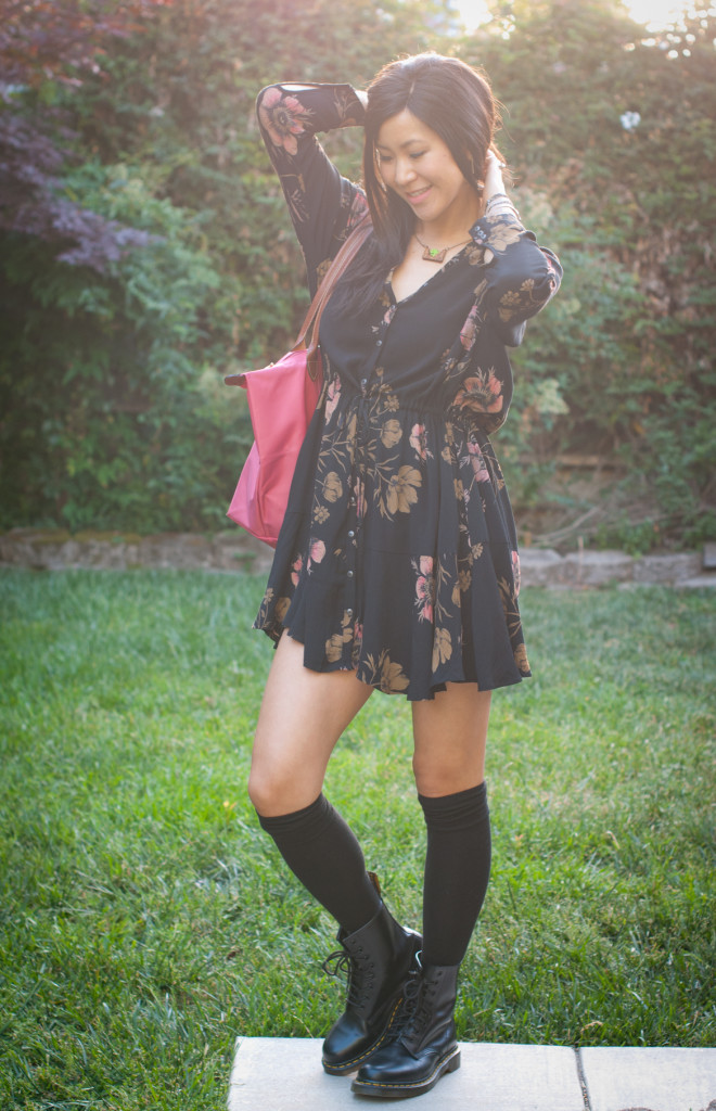 Free People Lena Dress with Boots