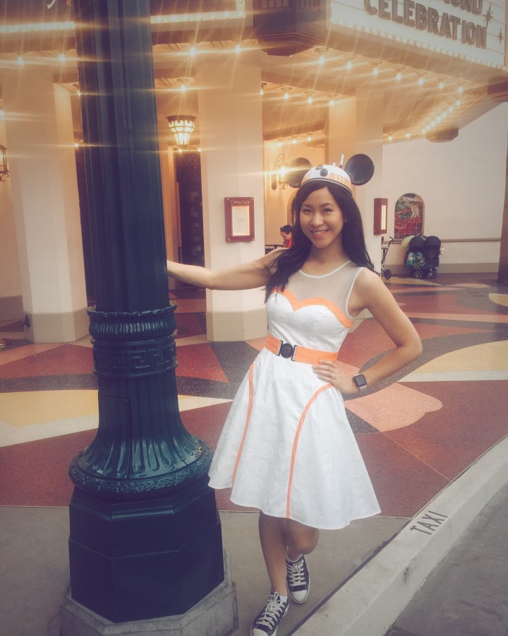 Hot Topic BB-8 Dress and BB-8 Mickey Ears