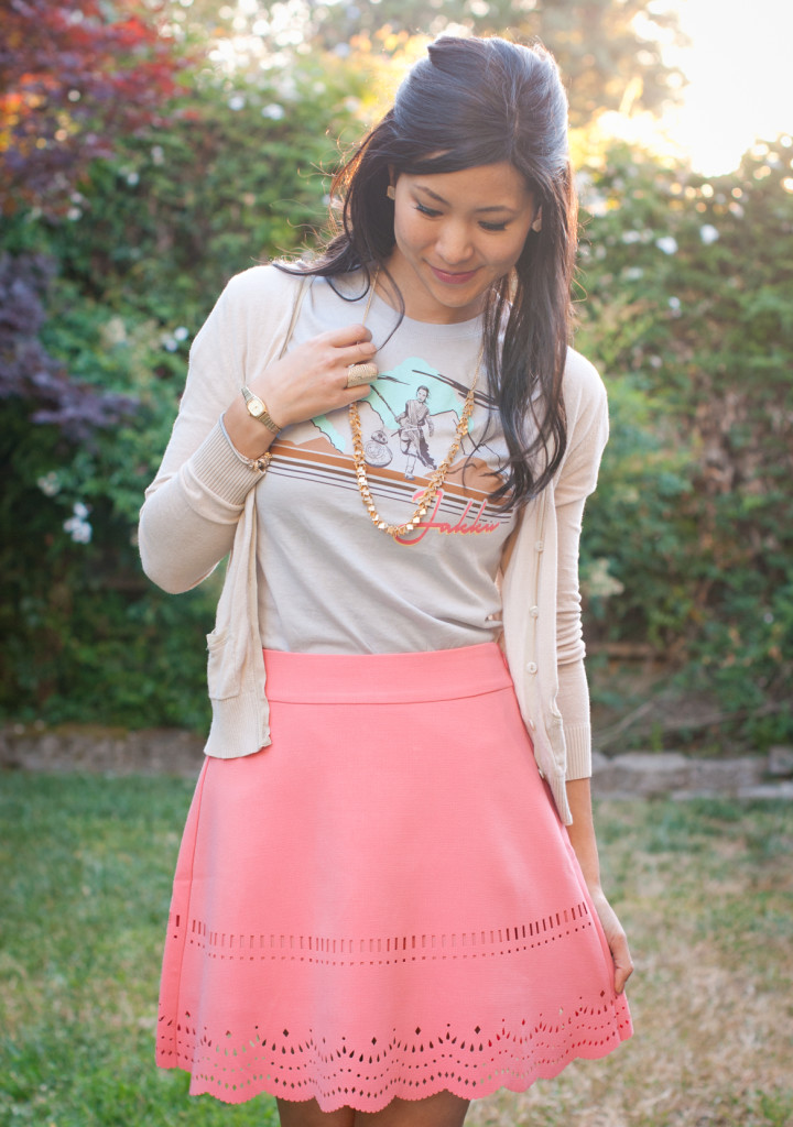 Her Universe Rey Shirt and Laser Cut Skirt