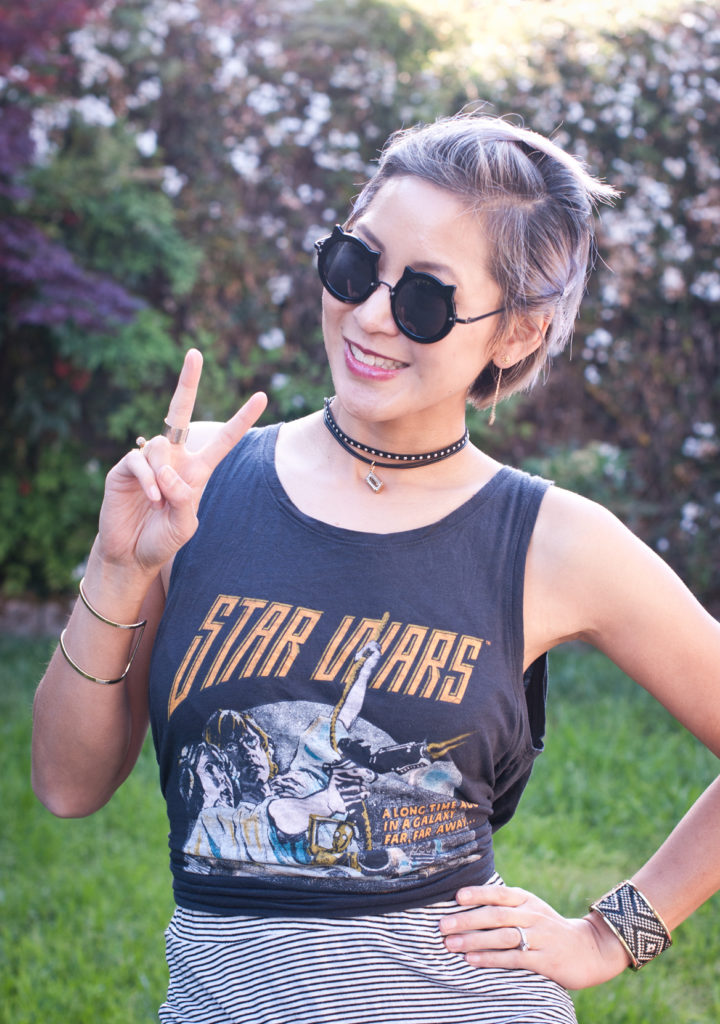 Star Wars Tank and Round Cat Sunglasses