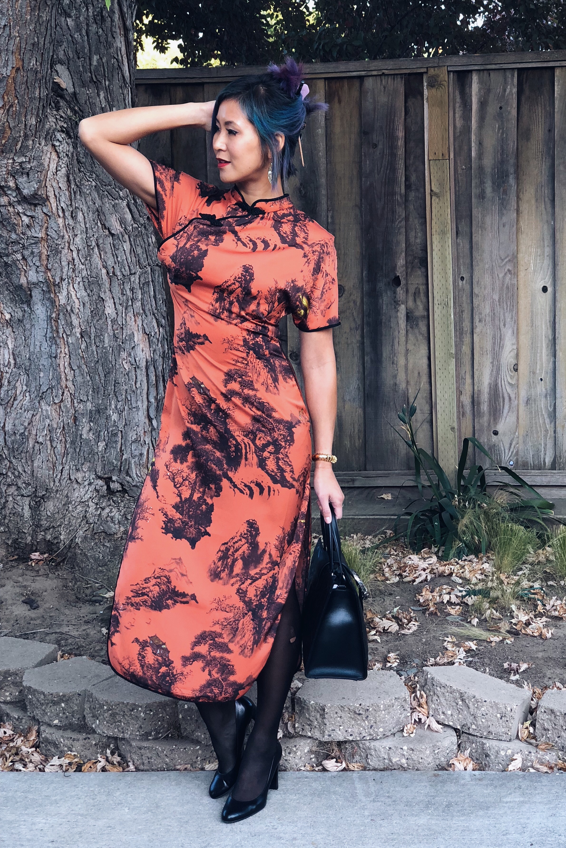 zara chinese dress