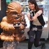 Female Han Solo and Galactic Heroes Chewbacca Statue - San Diego Comic Con 2012