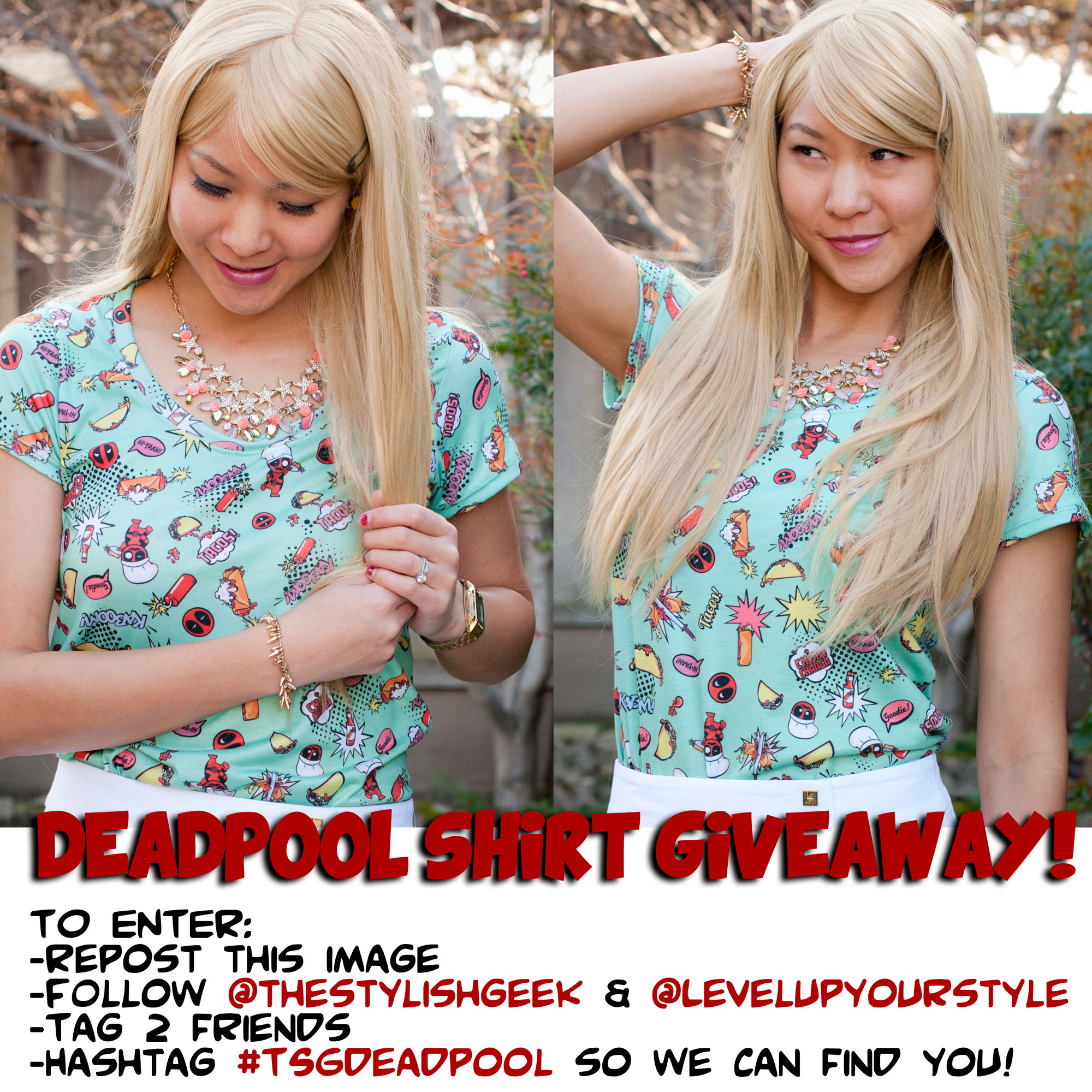 Level Up Deadpool Shirt Giveaway